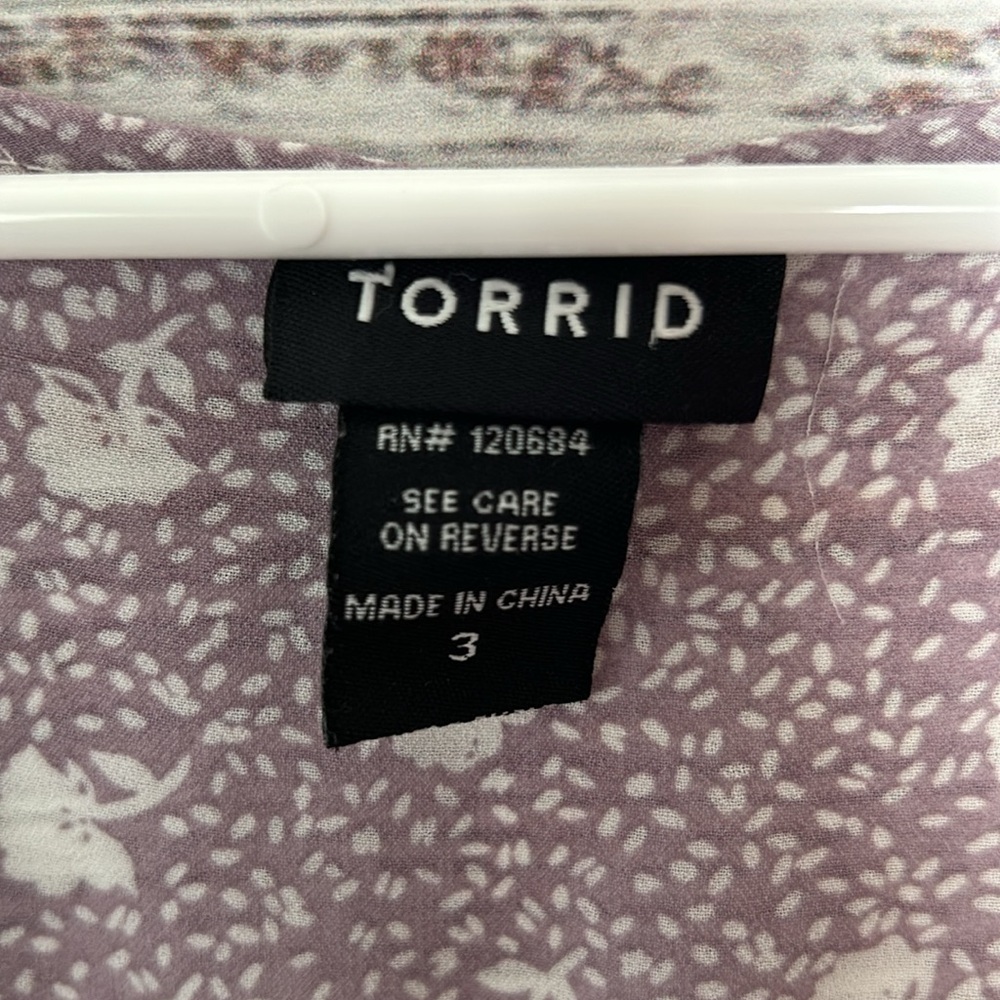 Torrid Box Tank Top Button Down Sleeveless Top Size 3 - Picture 7 of 16
